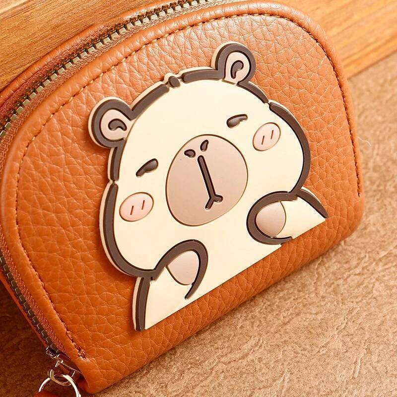 New Cartoon Water Dolphin Coin Purse Cute Mini Multi-card Organza Bag Portable Ladies Card Case Z260205