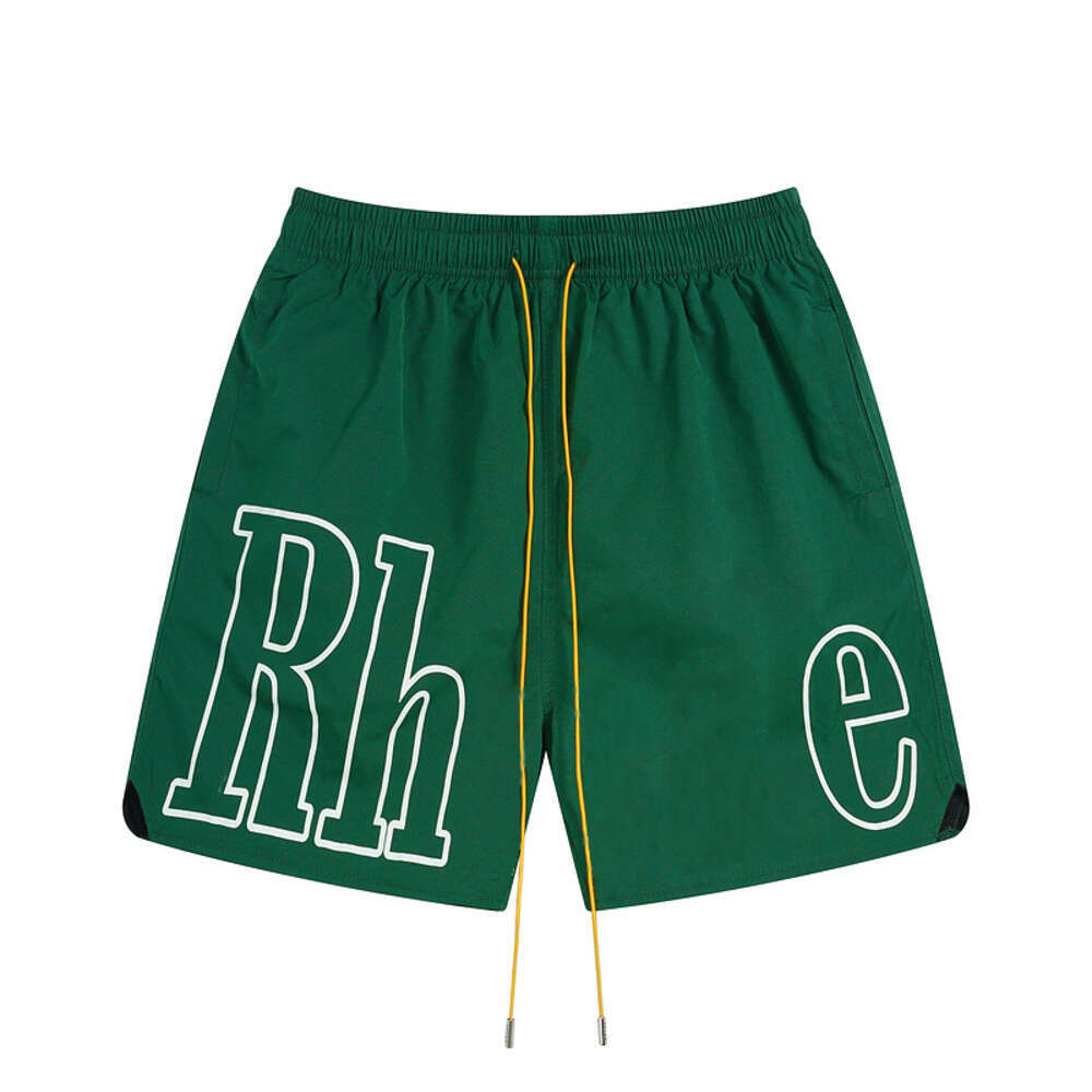 Rhudetee Shorts 2026 Summer Short Sleeve Brand Rhudetee Shorts Beach Pants Casual Outwear Mesh Loose Fitting Elastic Printed Streetwear Hip Hop Swimming Shorts Cf1