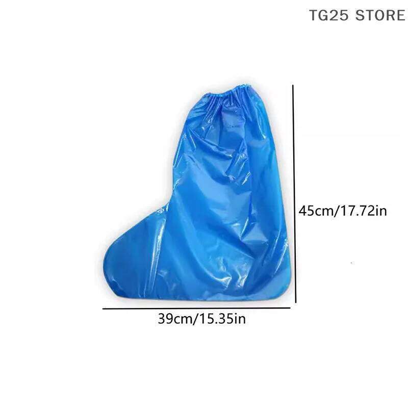 10Pcs Rainy Disposable Shoe Transparent Plastic Outdoor Thick Wear-resistant Waterproof Isolation Foot Covers S260204