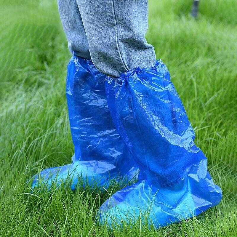 Disposable Shoe Covers Waterproof, Anti-Slip, Thickened and Wear-Resistant - Transparent Plastic Booties for Children in Rainy S260204