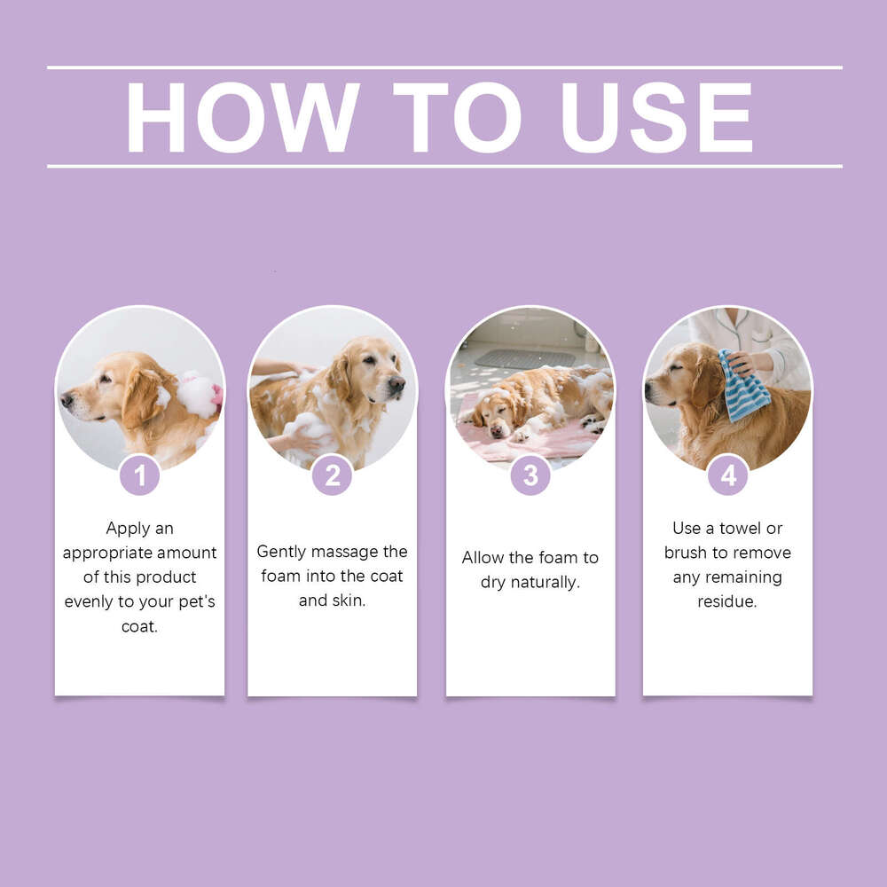 EelJoy Pet No-Rinse Cleansing Cat and Dog Body Hair Deodorizing Clean Convenient No-Wash Foam Mousse S260203