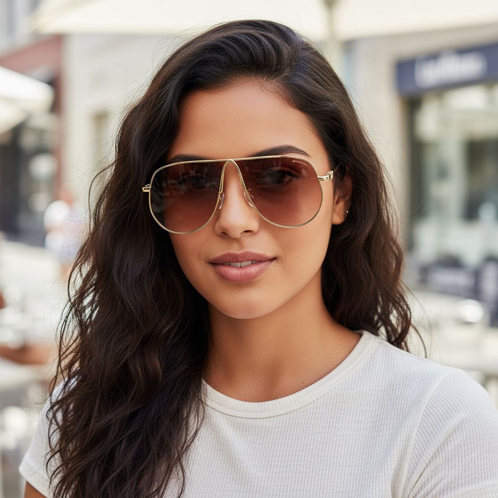 Designer Sunglasses For Women Men Fashion Sunglasses Luxury Polarized Lens Goggle Pilot PC Frame Oversized UV400 Eyewear Luxury Style Sunglasses AX998