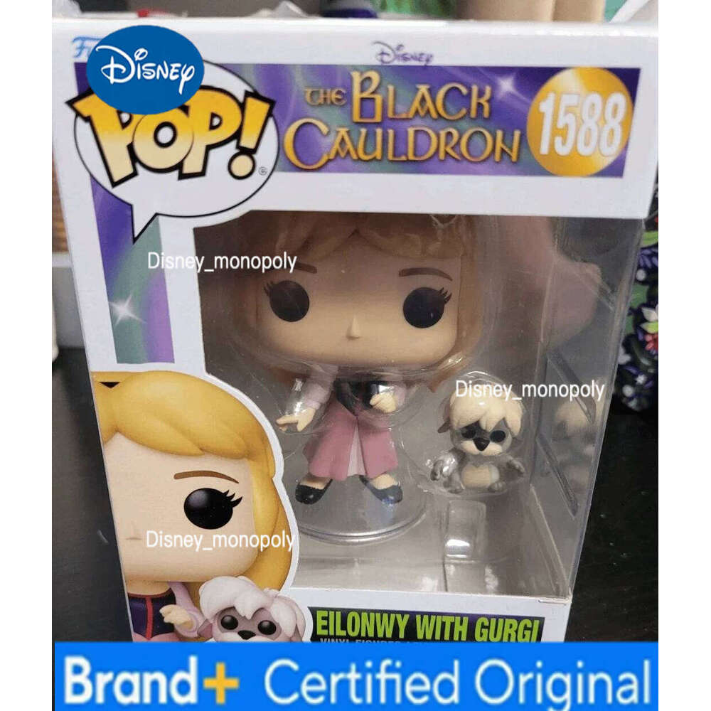 Disney Funko Pop Buddy The Black Cauldron Princess Eilonwy With Gurgi #1588 Vinyl Figure Genuine Sculpture Doll Action Model Toys Gifts H260205