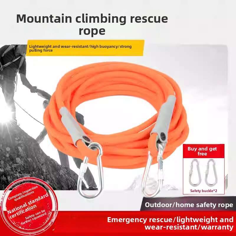 Floating Lifesaving Rope, National Standard Wear-Resistant, Special for High-Altitude Operation, Outdoor Mountaineering & Emergency Rescue