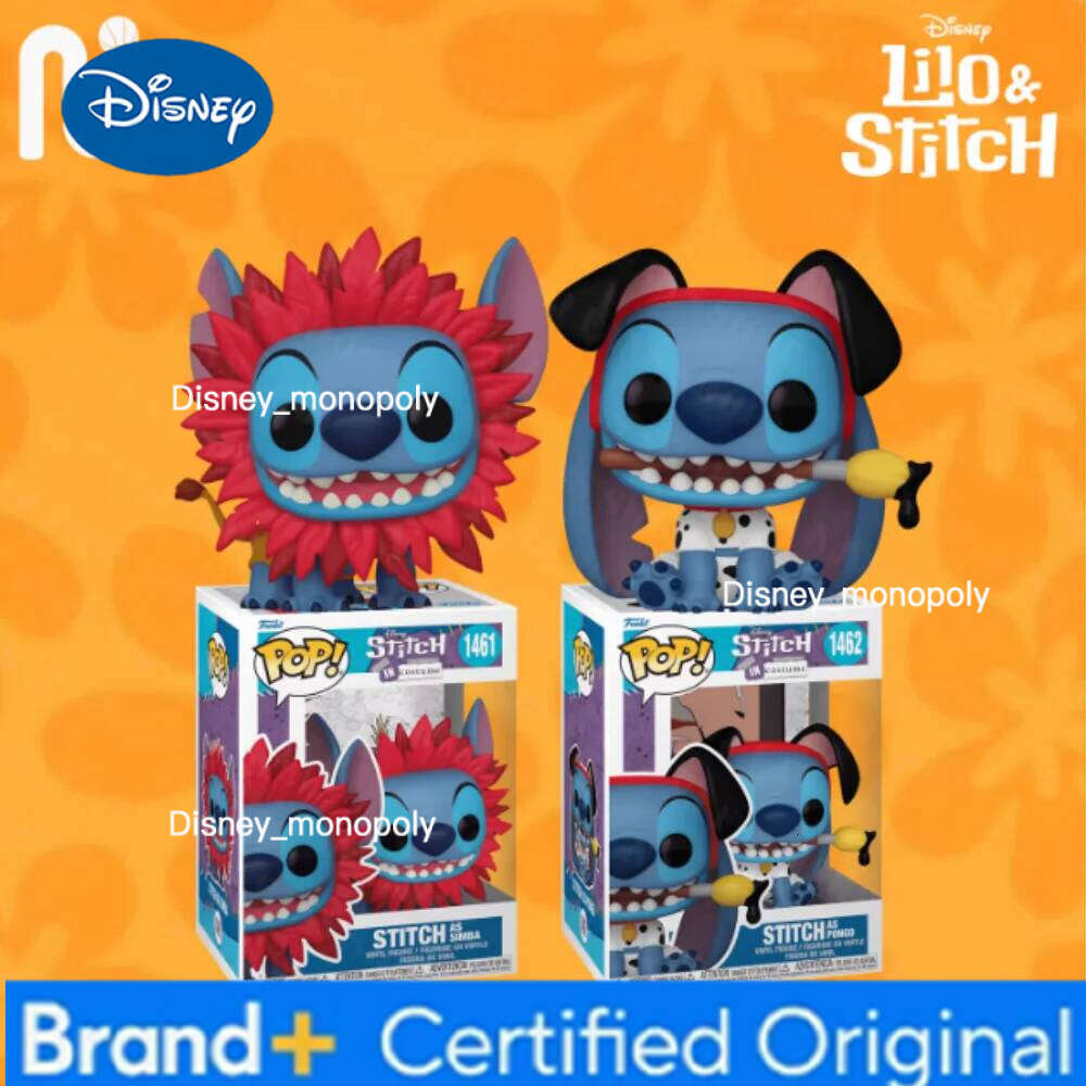 Disney In Stock Funko POP Lilo & Stitch Angel Action Figures Toy Collection Gift for Birthday H260205
