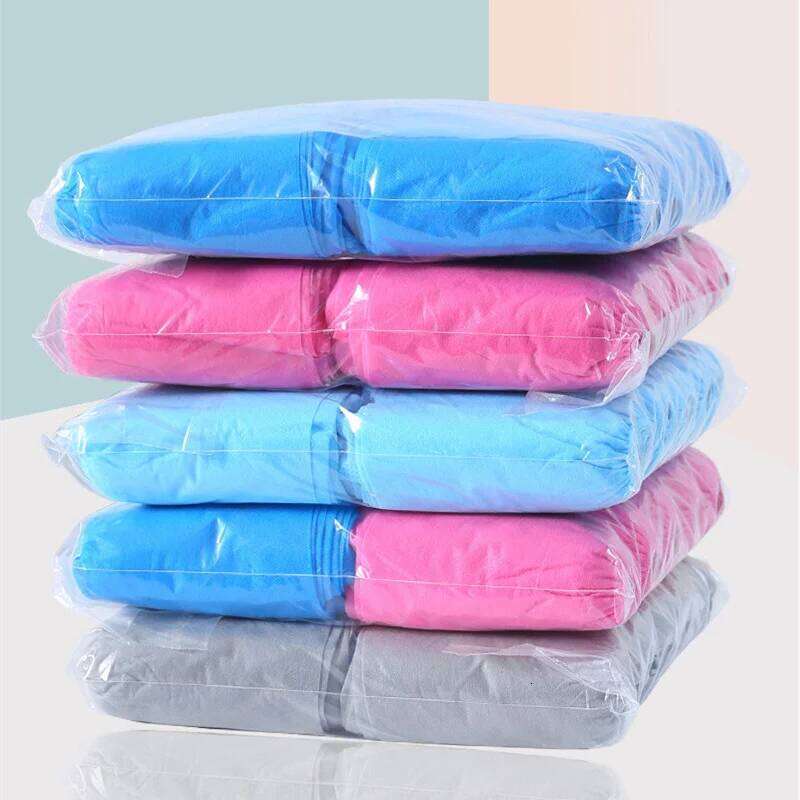 100PCS Disposable Shoe Covers Non Slip Overshoes Dustproof Durable Booties Protectors for Workplace Outdoor Rainy Carpet Floor S260204