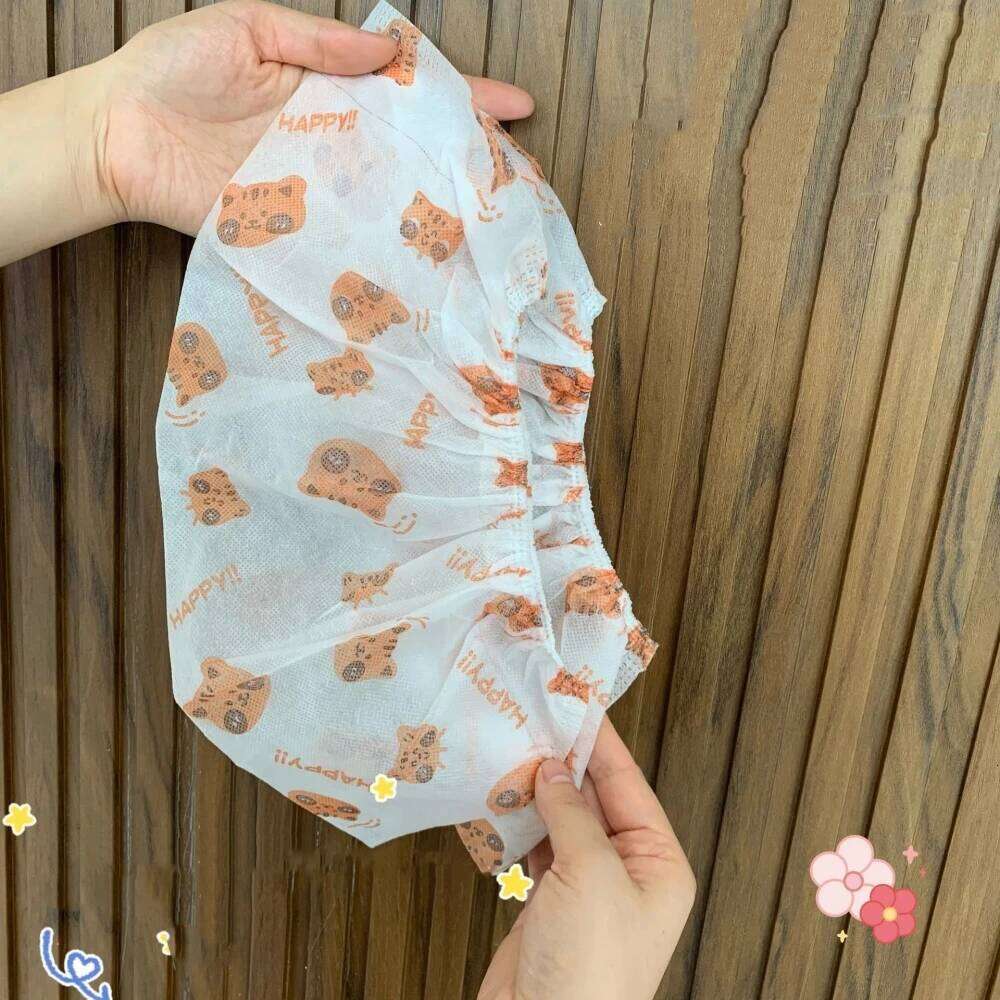 50Pcs/Set Non-Woven Disposable Cartoon Dust-proof Environmental Protection Anti-skid Shoe Protective Cover S260204