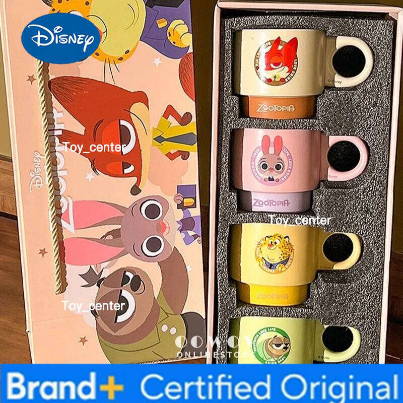 Disney Zootopia Judy Niki Ceramic Mug Stackable High Aesthetic Female Birthday Gift Couple Water Cup Home Kitchen Dining Bar H2602051