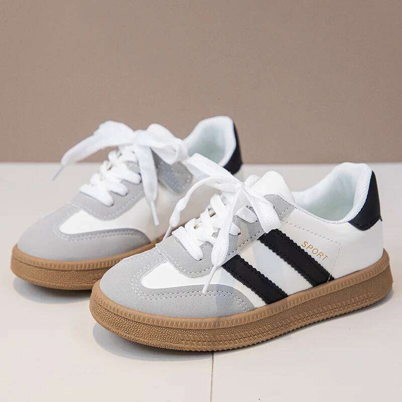 2026 New Children Tennis Shoes New Simple Kids for Girls Patchwork Boys Causal School Running Sneakers Non-slip 25H1219