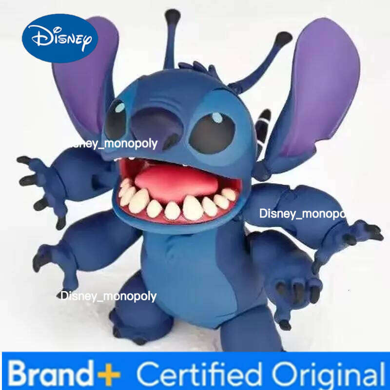 Disney Cute Kaiyodo Revoltech Stitch Action Figure - Joint Mobile Model Kit Ornament Toy Collection Decorative Figurine For Gift H260205