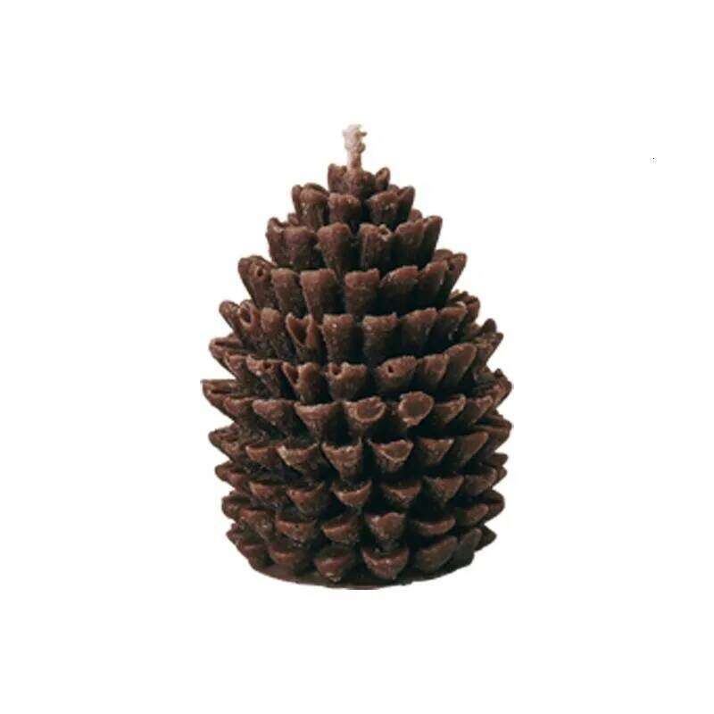 2PCS Christmas pine cone scented candle souvenir creative shooting props holiday gifts home decoration S260204