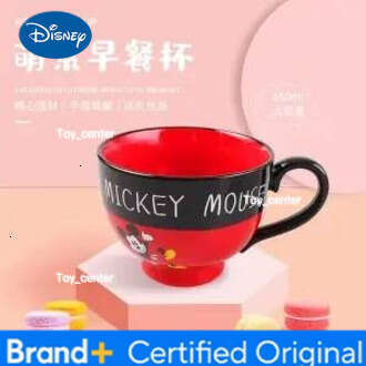Disney Mouse 450ML Ceramic Mickey Minnie Breakfast Oatmeal Adult Office Decoration Drinking Coffee Milk Mug H260205