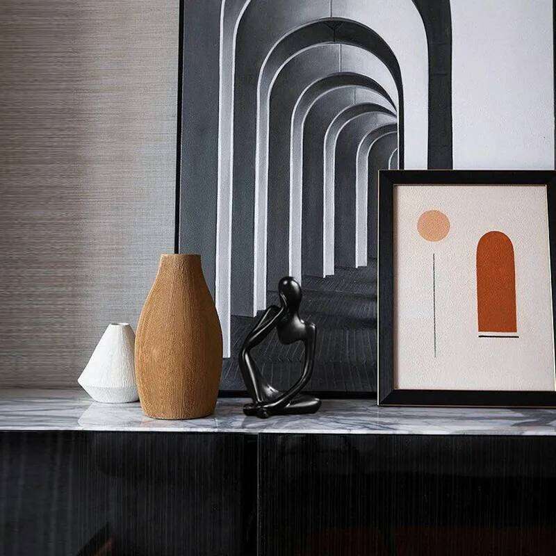 Home Nordic Style Left and Right Thinking Character Personalized home accessories Abstract Resin Craft Ornament Room dcor S260204