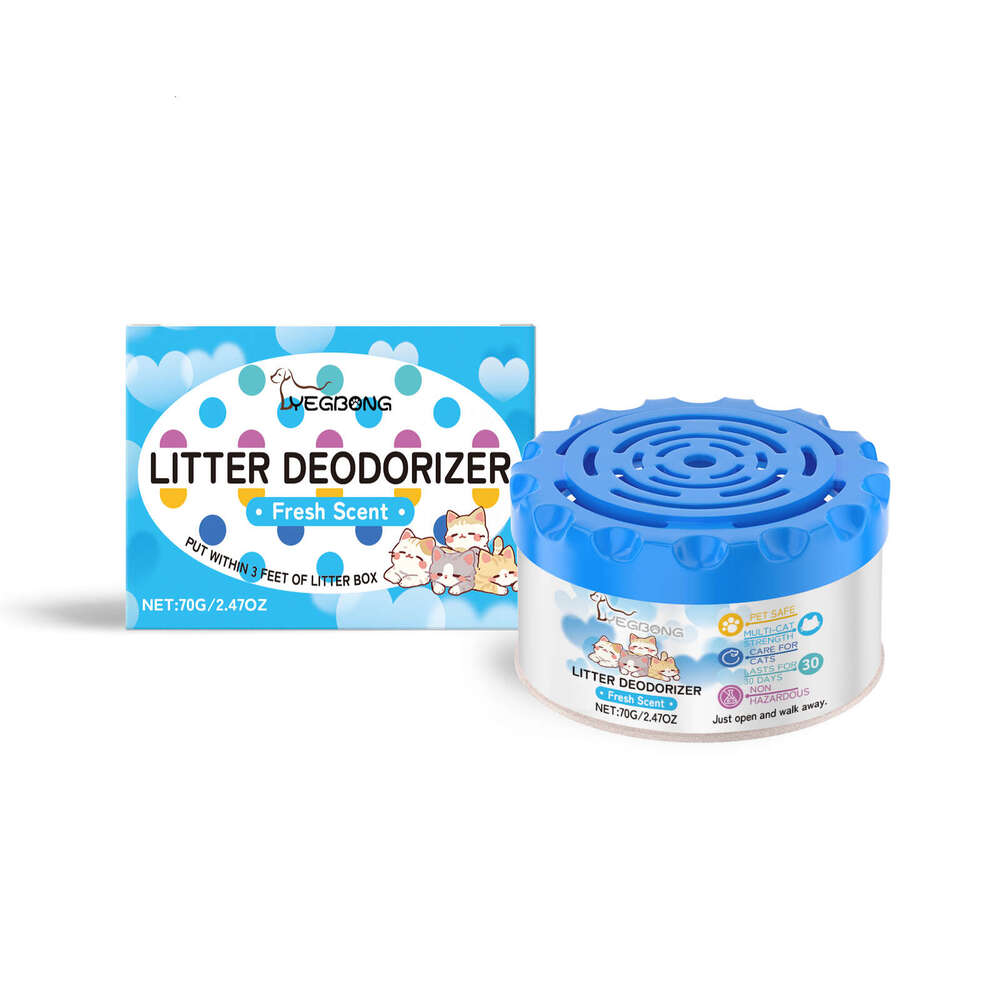 Yegbong Litter Deodorizer Box Waste Cat Urine Cleaner Odor Freshener Mild Ingredients Toilet Deodorizing Gel S260203