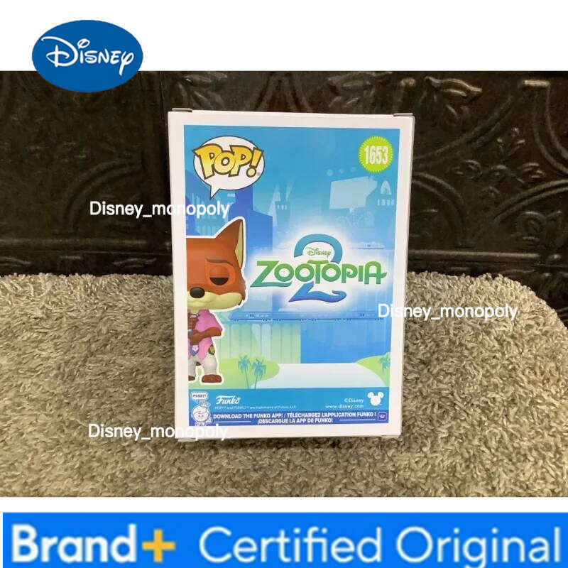 Disney Official Genuine Funko Pop Zootopia Action Doll Model Judy Hopps Nick Wilde 1652 1653 Vinyl Sculpture Dolls H260205