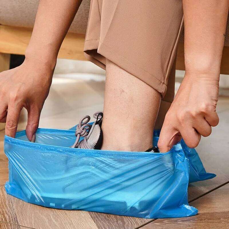 Padded Shoe Cover Disposable Waterproof Plastic Non-slip Foot Protector Indoor Outdoor Overshoes Rain Mud-proof S260204 ad9