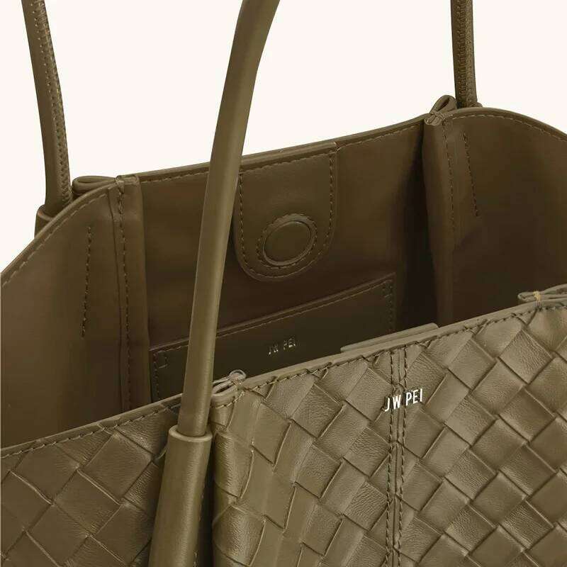 JW PEI Tote Genuine Leather, Versatile, Handbag, Wing Large Capacity, Underarm Bag, Women's Shoulder Bag Suotong26205