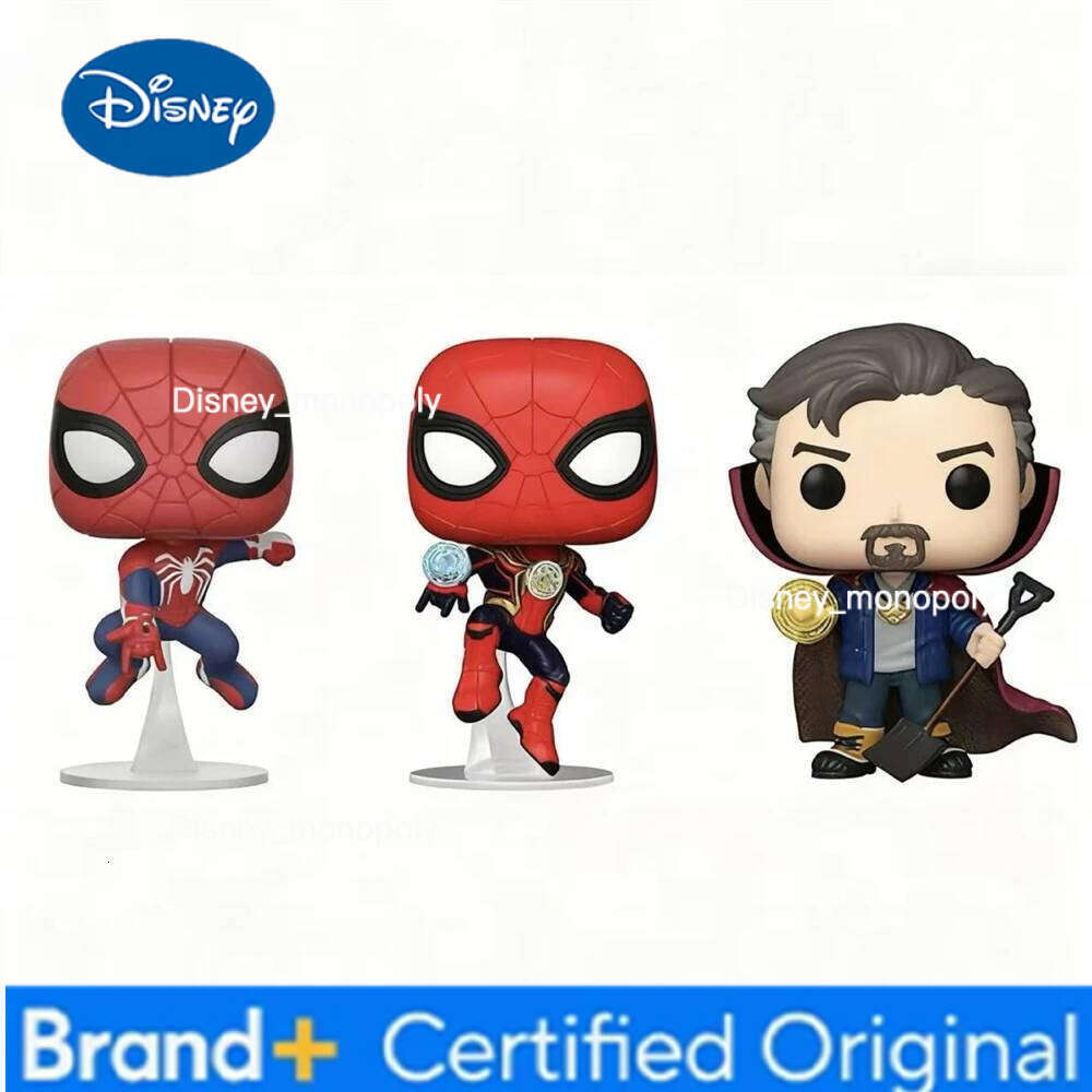 Disney FUNKO POP NEW 3 Doctor Strange Spider-Man Action Figure Collectible Desk Model Dolls Toys COOL Movies Goods H2602051