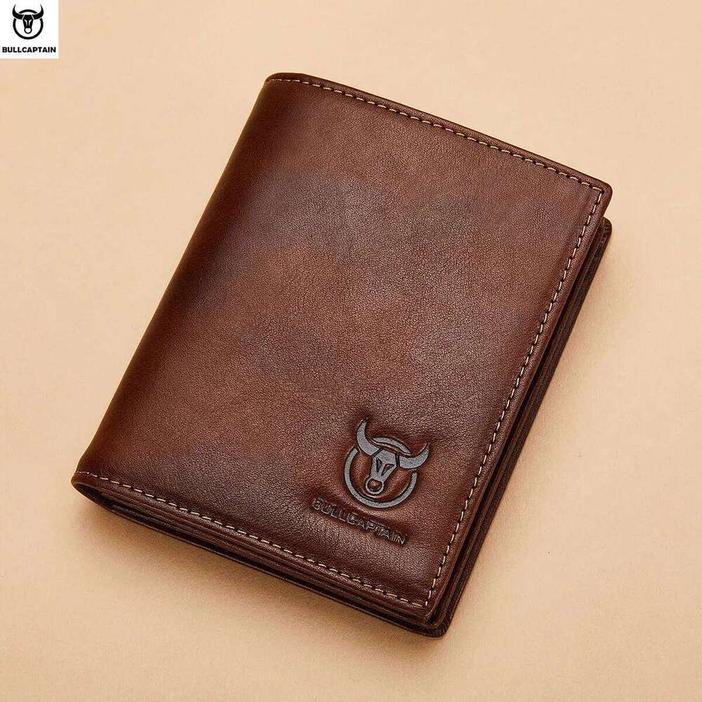 BULLCAPTAIN New 100% High Quality Product Leather Men's Multifunctional Card Slot Short Wallet QB017 Z260205