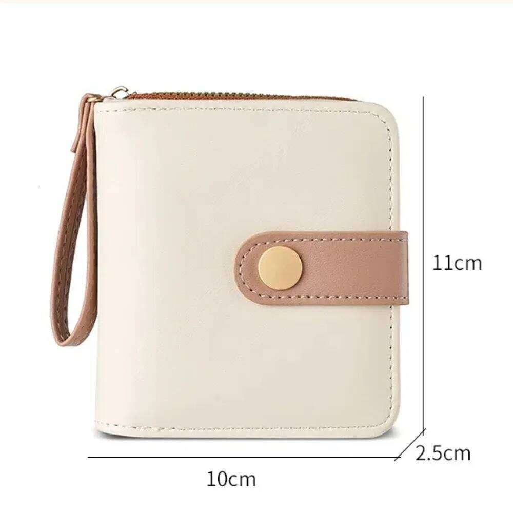 Portable PU Leather Women's Wallet Multiple Card Slots Zipper Coin Purse Multi-Functional Money Bag Men Z260205