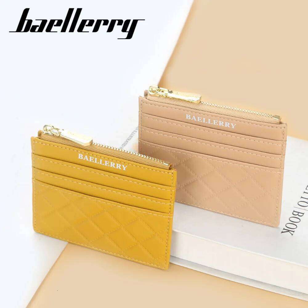 Baellerry New Mini Women Wallets Slim Zipper PU Leather Top Quality Fashion Female Purse Card Holder Wallet Z260205