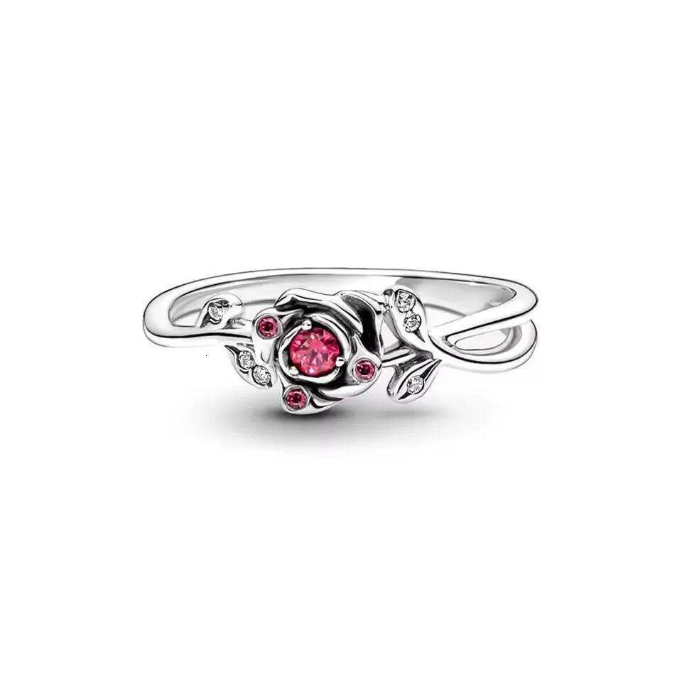 Princess Series Rings 925 originales Jasmine Ariel Snow White Bow Tiana Tiara Sparkling Ring Women Jewelry Gift DIY 2025 - view 3