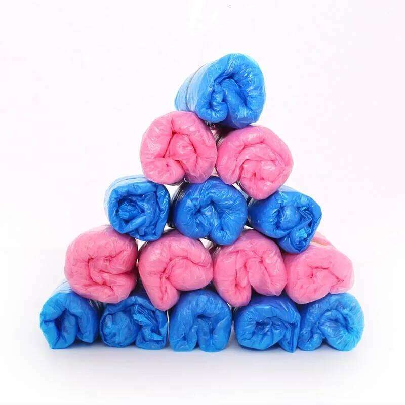 100pcs Shoes Case Plastic Anti Droplet Dust Rain Covers Disposable Waterproof Shoe Cover Pouch S260204
