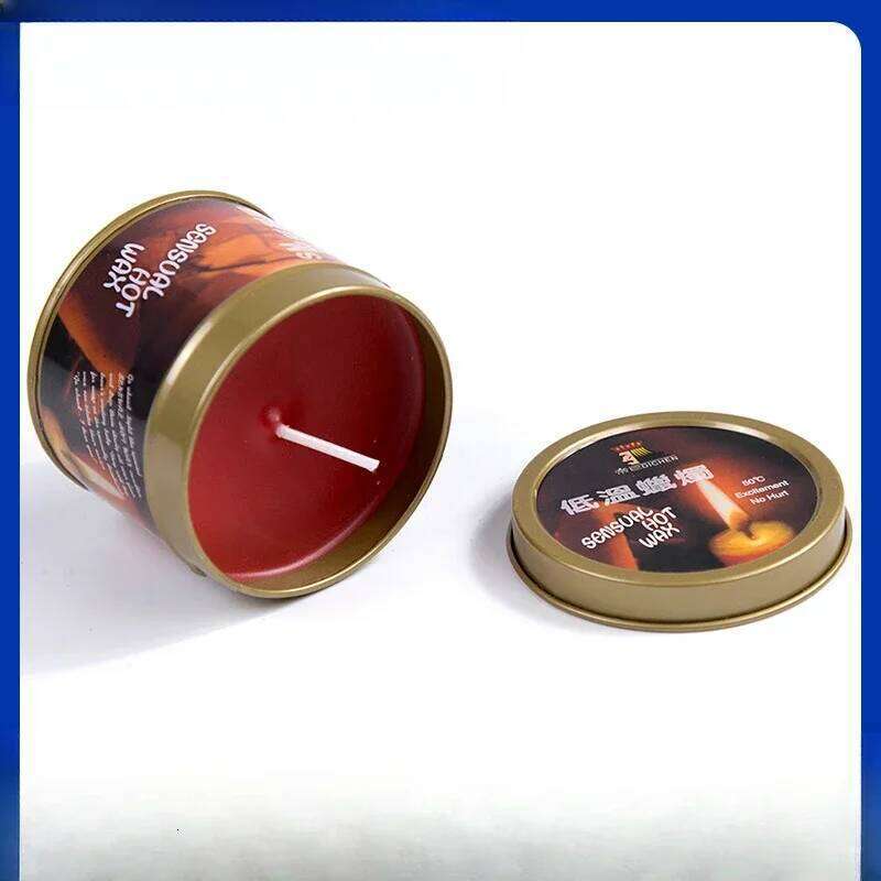 Low Temperature Candles Drip Wax Adult Women Men Games Holders Centerpiece Pillar Iron Can Couple Fun Flirting Candle H260205