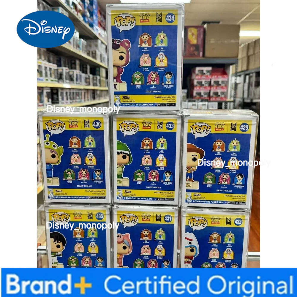 Disney Story And BTS Funko Pop Vinyl Figure RM as Woody Jin Alien Suga Hamm Collectible Limited Edition Model Toy Gift H260205