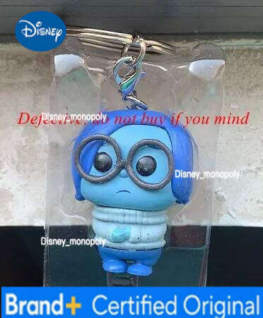 Disney Funko pop pocket INSIDE OUT SADNESS Pocket swag style Keychain Action Figures Keyring Doll Car Bag Key Chain Pendant Toy H260205