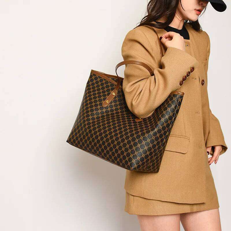 High End High-capacity For Women, New Trendy Tote Bag, Versatile Commuting Texture Portable Shoulder Bag Y260204