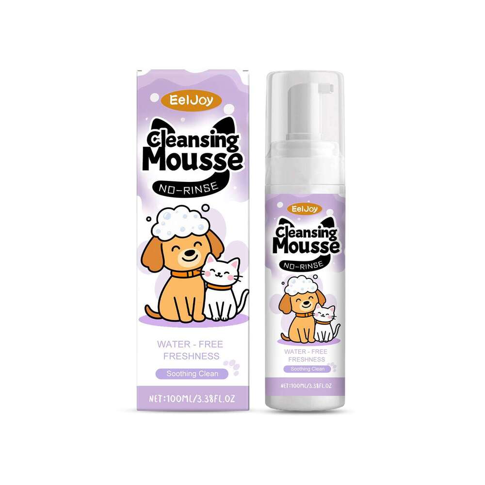 EelJoy Pet No-Rinse Cleansing Cat and Dog Body Hair Deodorizing Clean Convenient No-Wash Foam Mousse S260203