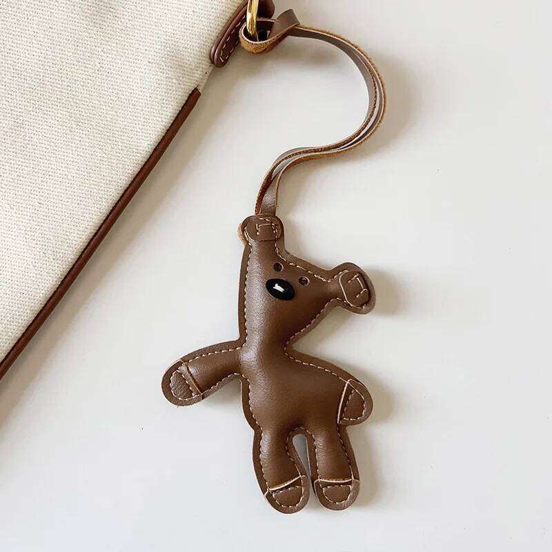 Brown Charm, Cute Bear Charm for Purse Handbags Bag Accessories Car PU Teddy Bears Key Charms 26L0205