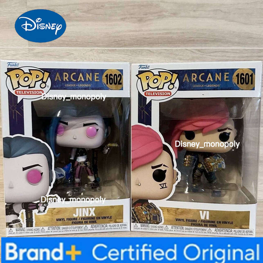 Disney FUNKO POPJinx Vi Caitlyn Mel Viktor Anime ArcaneLeague of Legends Limited Edition Vinyl Figure Collect Decoration Toy H260205