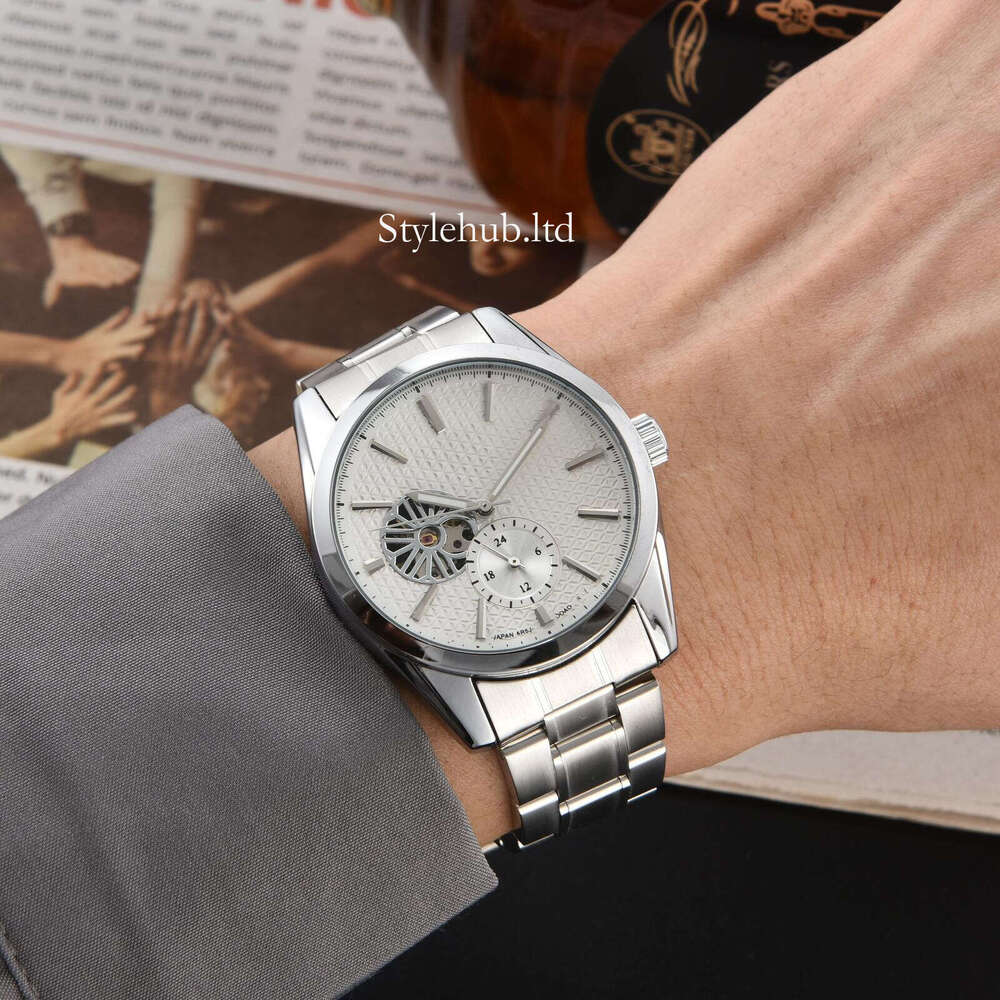 Seikowatch Watch designer high quality Automatic Date Men womens Luxury Fashion Leather Band Quartz Movement Clock Black Dial Leisure seikomod Wristwatch 5d01