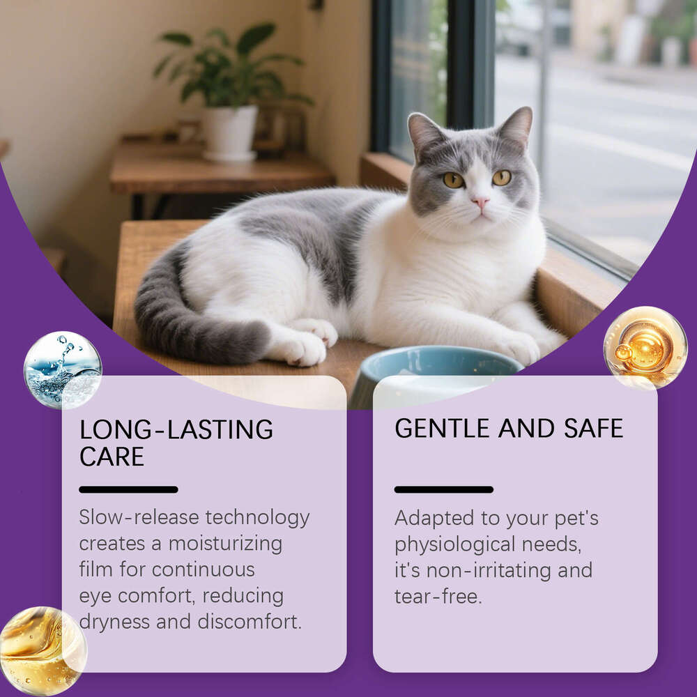 EelJoy Pet Eye Cream Cat and Dog Universal Gentle Tear Stain Removal No-Wash Cleaning Portable Daily Care S260203