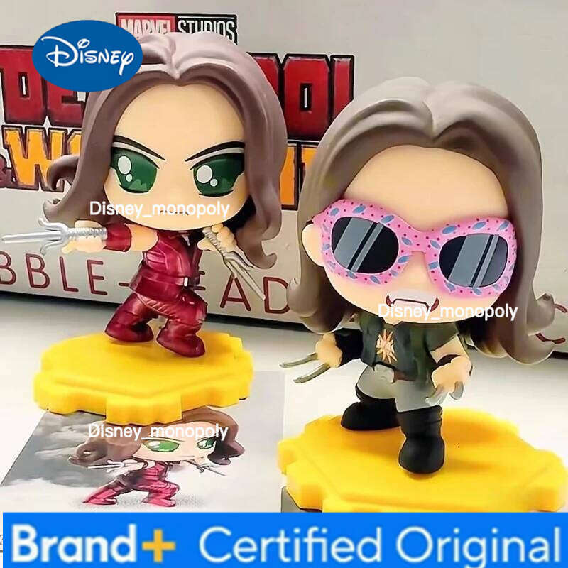 Disney Genuine Hot Toys Deadpool & Wolverine Cosbi Anime Blind Box Mini Figure Comics Collectible Movie Peripherals Ornament Gifts H260205