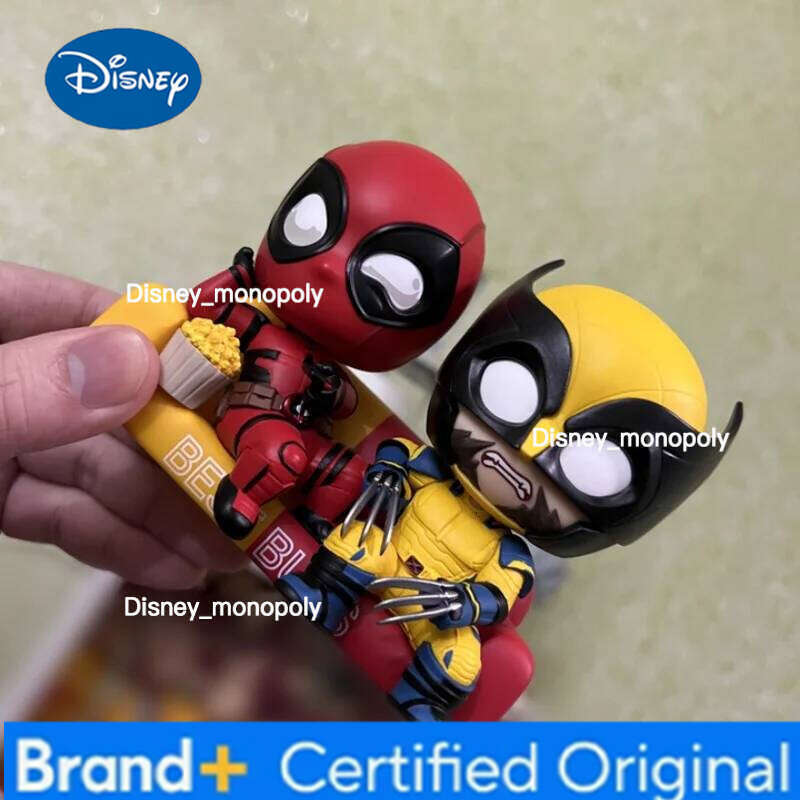 Disney Deadpool and Wolverine Masked Edition Hot Toys COSBABYS Mini Collectible Figures Desktop decorations Gift H260205
