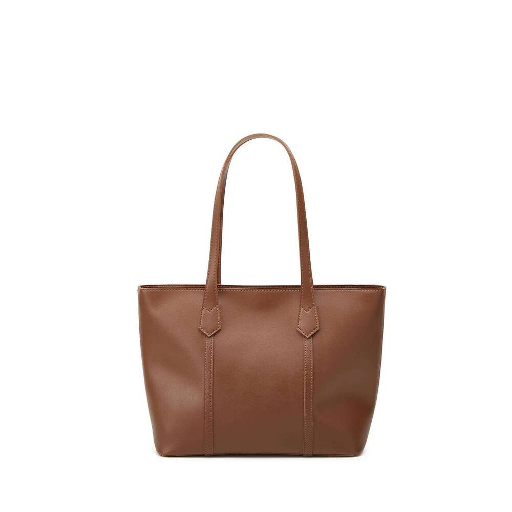 Solid-Color Large-Capacity Women's Fashionable and Minimalist Tote Handbag & Shoulder Bag Y260204
