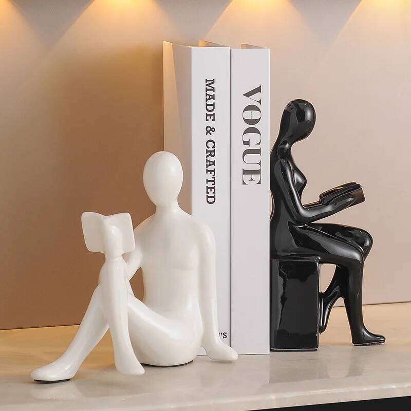 Light Luxury High-end Modern Bookends Character Ornaments Home Furnishings Offices Study Decorations S260204