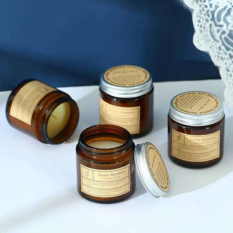 Aromatherapy candles, glass cups, handmade soy wax fragrance, decor, birthday and wedding gifts, smoke-free home decor H260205