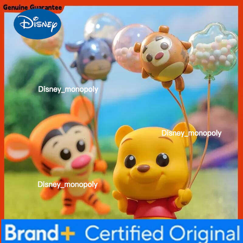 Disney Hot Toys Cosbi The Pooh Balloon Series Blind Box Collection Model Anime Figure Eeyore Tigger Winnie Piglet Toy H260205