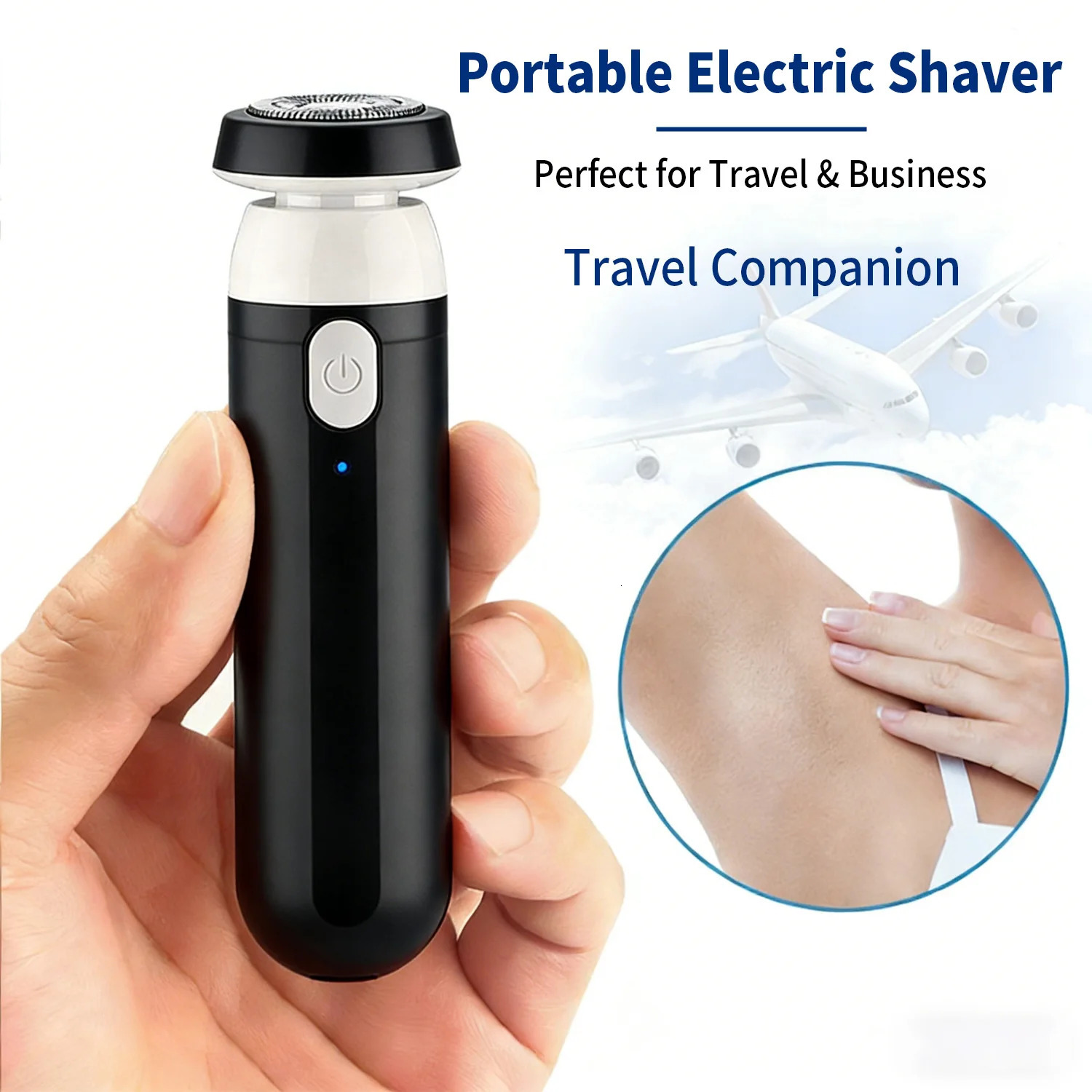 Low Frequency High Speed Mini Electric Shaver Rechargeable Portable One Step Disassembly and Easy Cleaning Fast Shaving Tool 260126