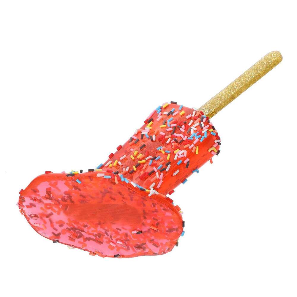 1pcs Melting Resin Sculpture For Home Decor Pranks Desktop Display Realistic Artificial Melted Ice Cream Prop S260204