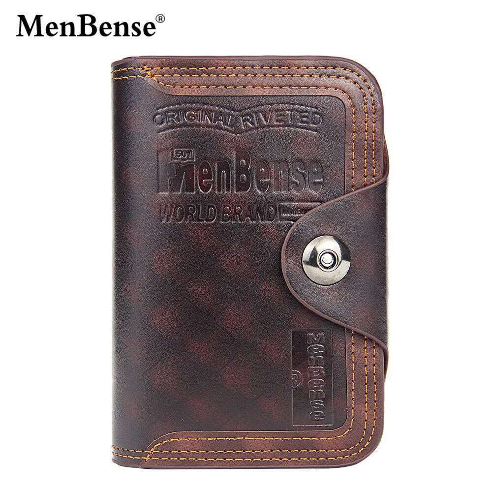 New Men PU Short Male Purse with Pocket Card Holder Brand Trifold Wallet Men's Clutch Money Bag Coin Purses Z260205