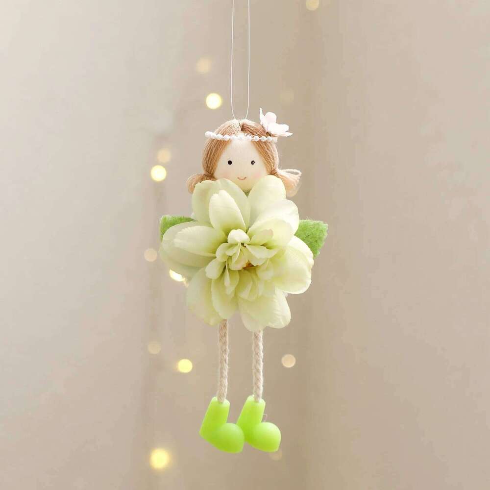 2026 Spring Scene Party Girl Flower Hanging Handmade Pendant Happy Easter Decor for Home S260204