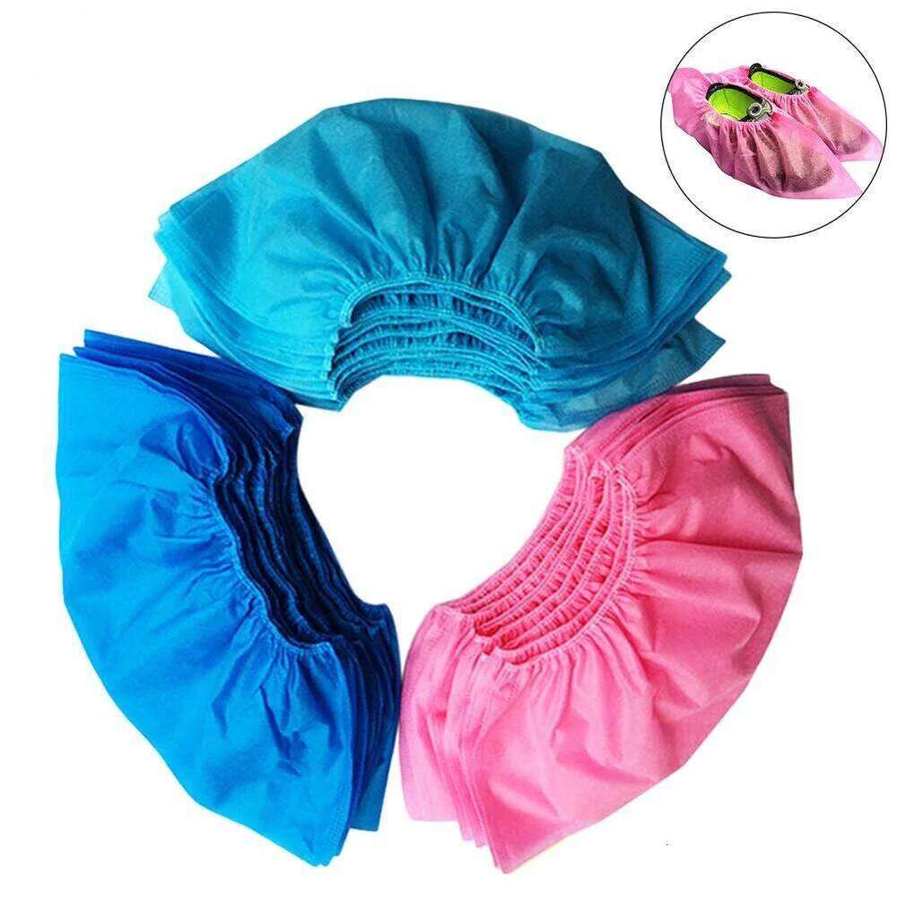 20/50/100pcs Disposable Shoe Dustproof Non-slip Dhoe Children Students Adult Non-woven Household Foot Cover 2021 S260204