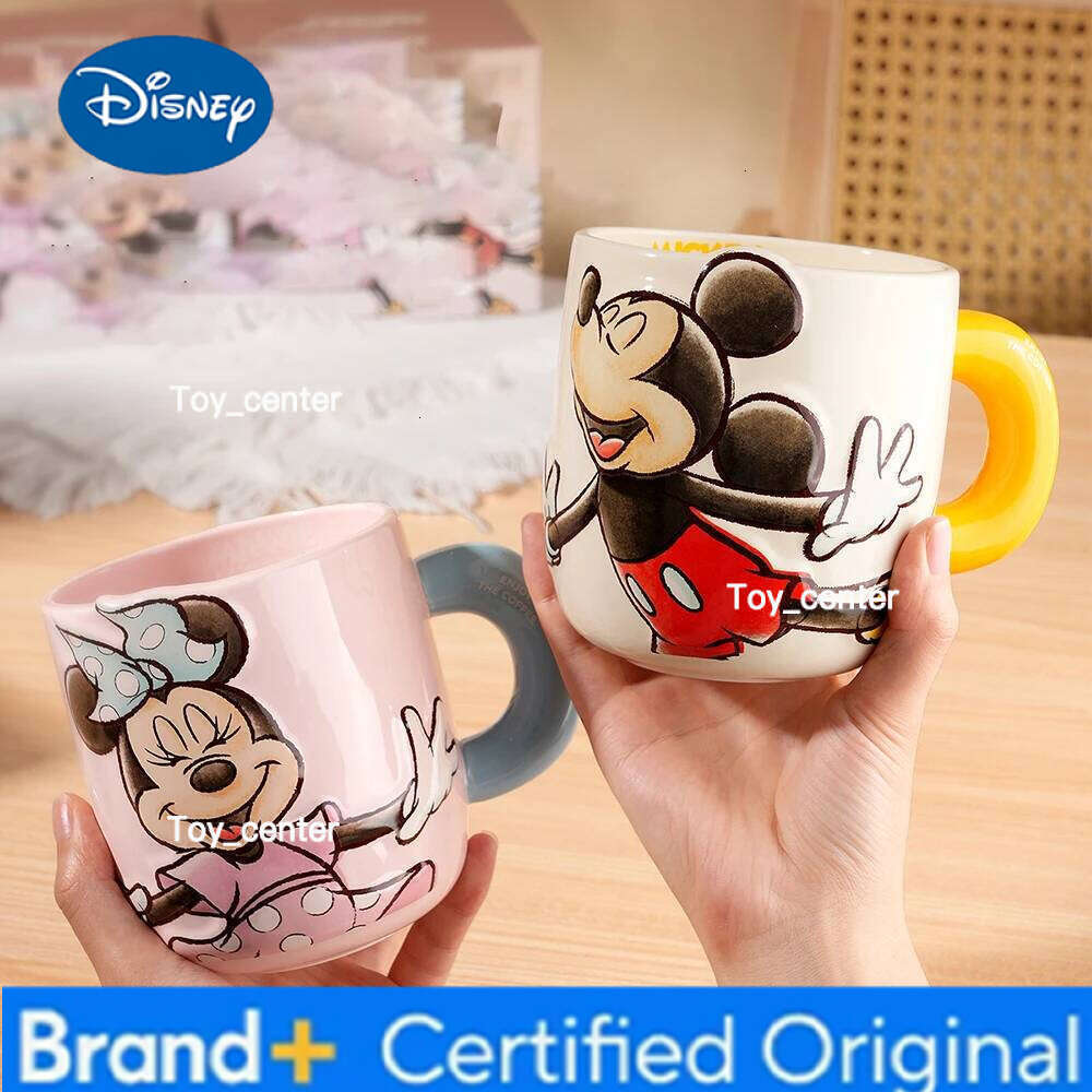 Disney Mickey Ceramic Mug Cups 650ml 3D Relief Cartoon Cute Handgrip Household Drinkware Children Breakfast Hot Milk Juice Mugs H260205