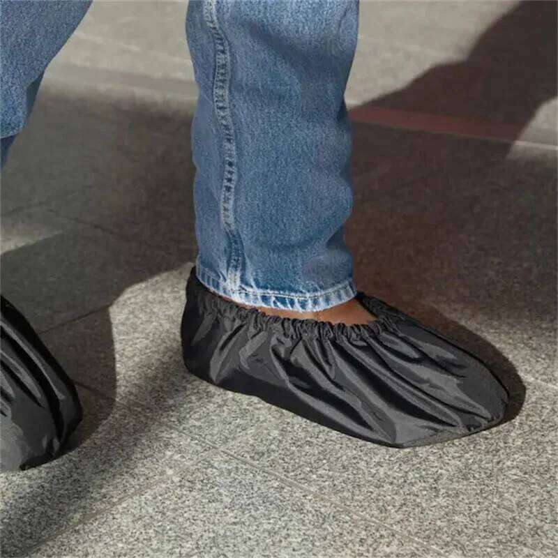 Disposable & 100Pack Black Non Slip Shoe Durable Boot Booties Protector Covers For Indoors Floors Carpet S260204