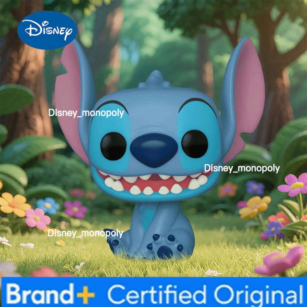 Disney Funko Pop Animation & Cartoons Jumbo Stitch Figure Ornaments Toy for Boys Gift Collectible Model H260205